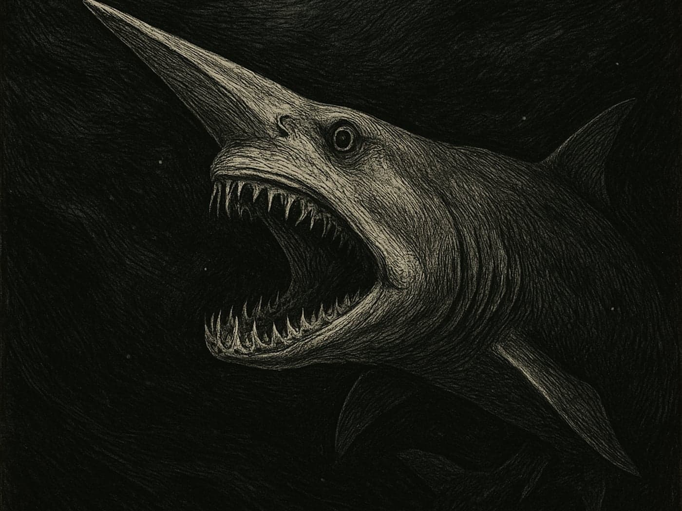 Goblin Shark, Engraved