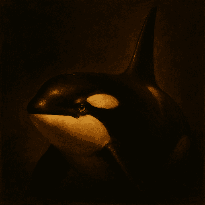 A marine creature rendered in Dutch Golden Age oil